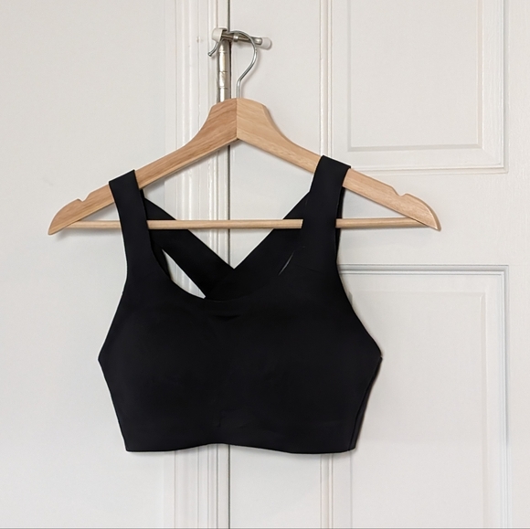 EUC lululemon Enlite Bra | Black Color Seamless Running | Size 34B - Picture 3 of 7